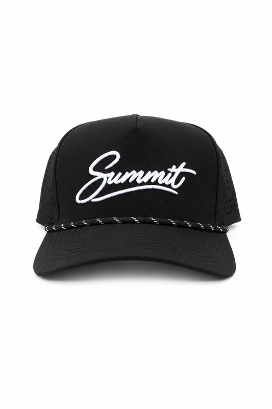 Black Summit Golf Apparel rope golf hat